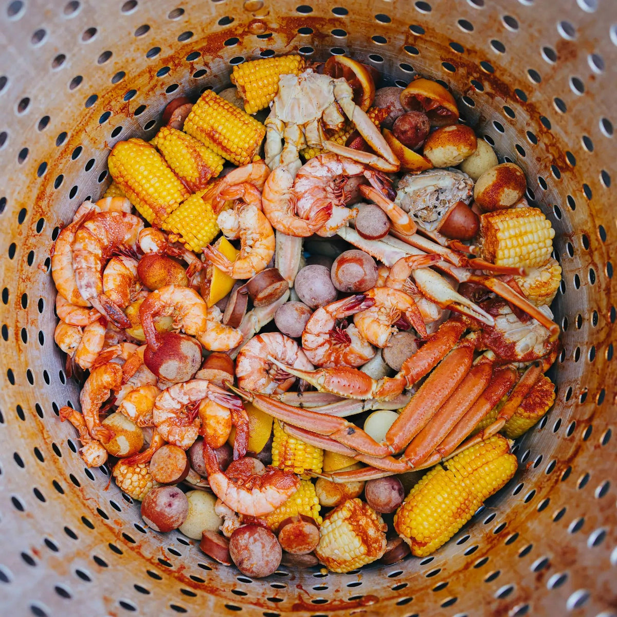Backyard Cajun Shrimp Boil