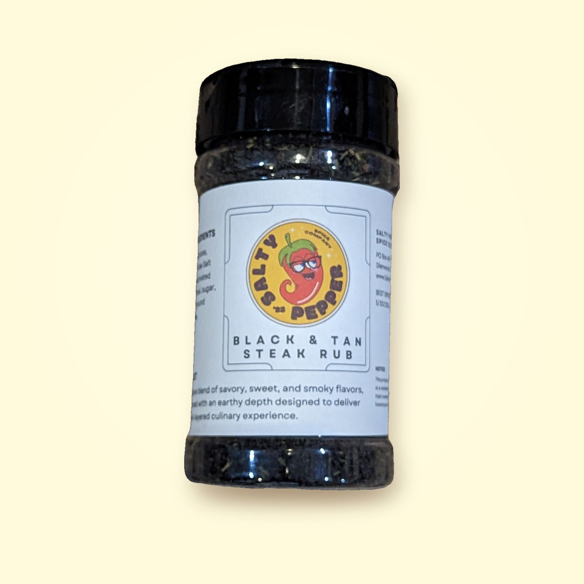 Black & Tan Steak Rub by Salty Pepper Spice Co.